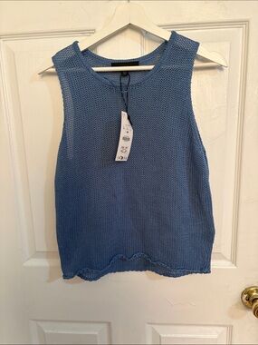 Zara Sky Blue Knit Tank